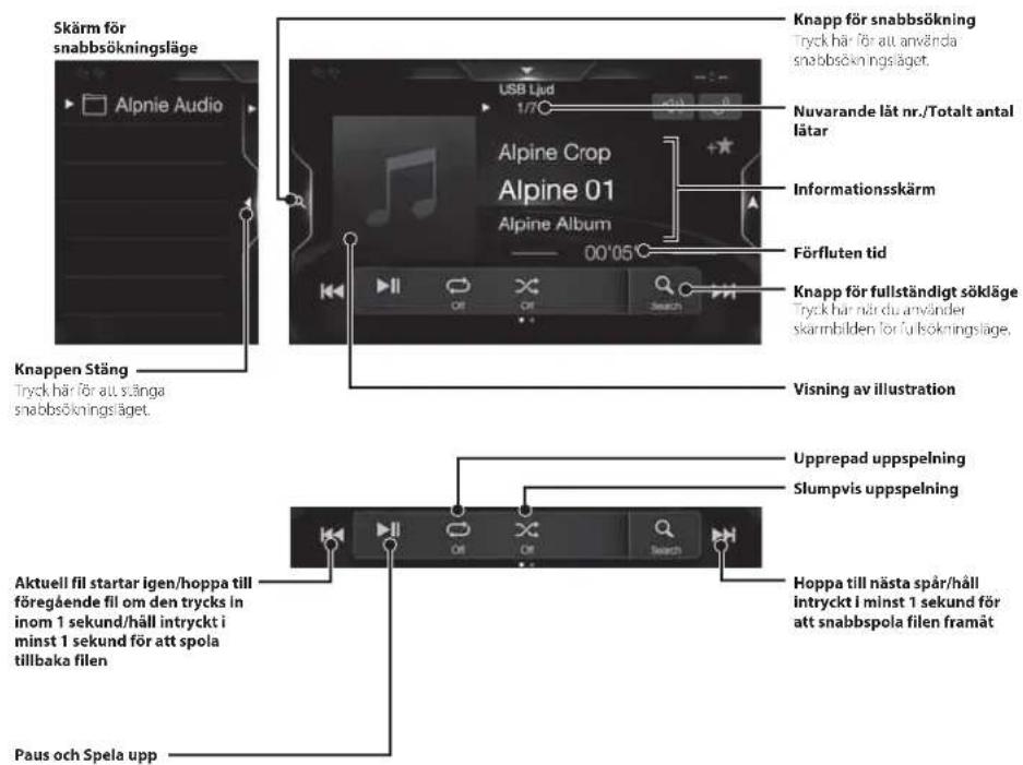 ALPINE INEW720DC - Användning av USB-minne (tillval) - 1