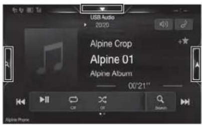 ALPINE INEW720DC - Przełączanie ekranu źródeł audio na dedykowany ekran - 5
