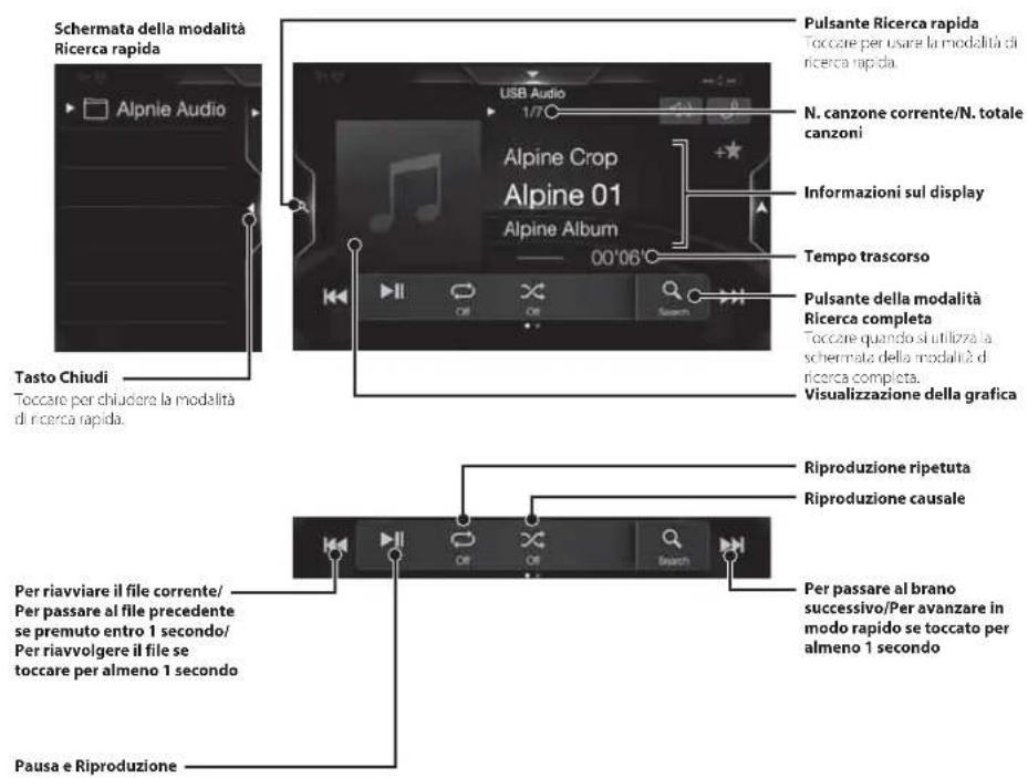 ALPINE INEW720DC - Utilizzo di un'unità Flash USB (opzionale) - 1