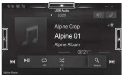 ALPINE INEW720DC - Overschakelen van het scherm met audiobronnen naar een specifiek scherm - 4