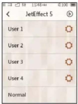 COWON Plenue V - Paramètres de JetEffect 5 - 1