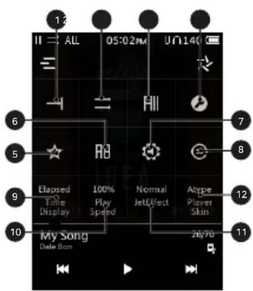 COWON Plenue D3 - Parametres AUDIO - 1