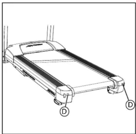 Life Fitness F3 Go - CENTRAGE D'UN TAPIS NEUF OU EXISTANT - 1