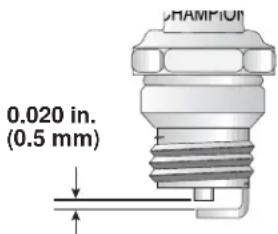 Yard-Man YM1500 - CAUTION: Do not sand blast, scrape or clean electrodes. Grit in the engine could damage the cylinder. - 1