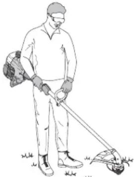 Yard-Man YM1500 - COMO SOSTENER EL RECORTADOR - 2