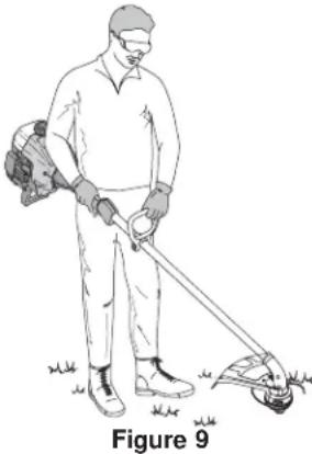Yard-Man YM1500 - Holding the Trimmer - 2