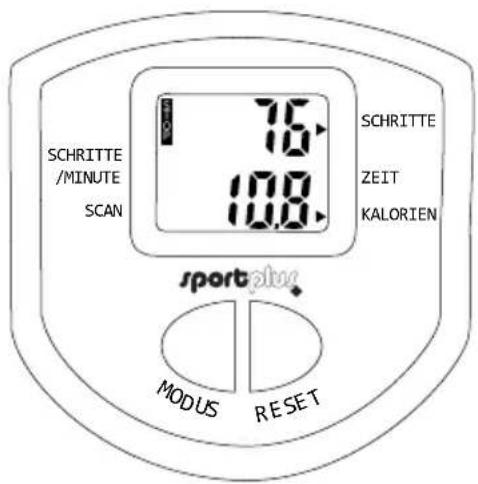 SportPlus SPMSP008B - B. BEDIENUNG DES COMPUTERS - 1