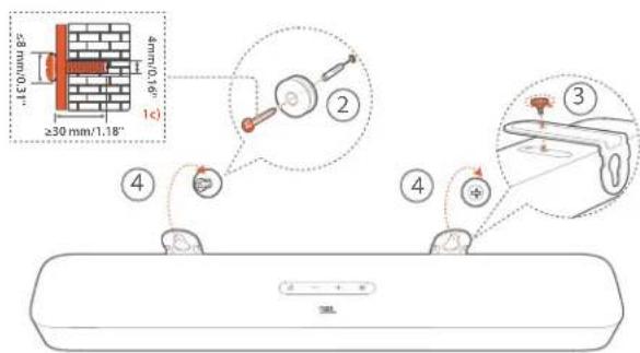JBL Bar 5.0 Multibeam - Montage mural - 2