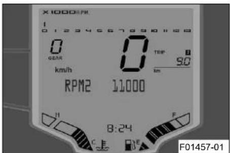 KTM 250 Duke (2020) - Puθμiαn αριθμού στροφων γία την αλλayn taxutntac RPM2 - 1