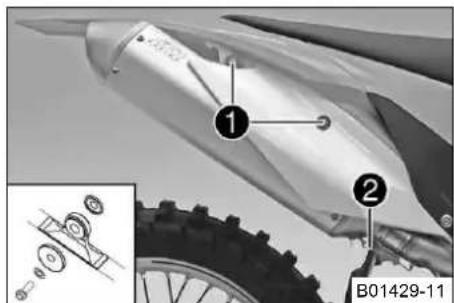 KTM 350 XCF (2014) - Τοποθέτηση σιλανσιέ - 1