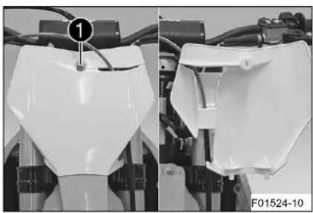 KTM 250 SXF (2019) - Apaipen  aKaac apiOou ouuetoxns (number plate) - 1