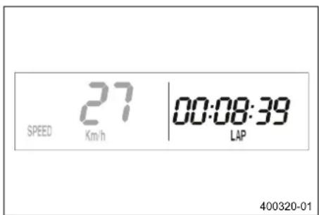 KTM 150 EXC TPI (2020) - Λειτουργία ένδειξης SPEED/LAP (χρόνος γυρολογίου) - 1