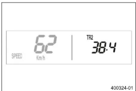 KTM 150 EXC TPI (2020) - Λειτουργία ένδειξης SPEED/TR2 (μερικός χιλιομετρητής 2) - 1