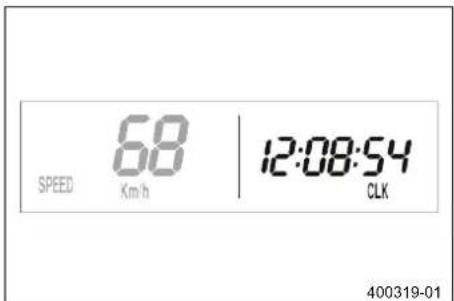 KTM 150 EXC TPI (2020) - Λειτουργία ένδειξης SPEED/CLK (ώρα) - 1