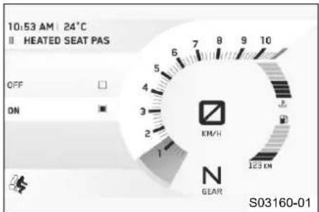 KTM 1290 Super Duke GT (2019) - Heated Seat Pas (προαρεικά) - 1