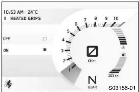 KTM 1290 Super Duke GT (2019) - Heated Grips (προαιρετικά) - 1