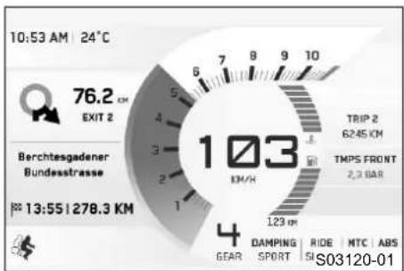 KTM 1290 Super Duke GT (2019) - Evδεξη Navigation (προαρετικά) - 1