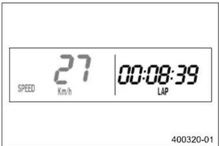 KTM 250 XCW (2014) - Λειτουργία ένδειξης SPEED/LAP (χρόνος γυρολογίου) - 1