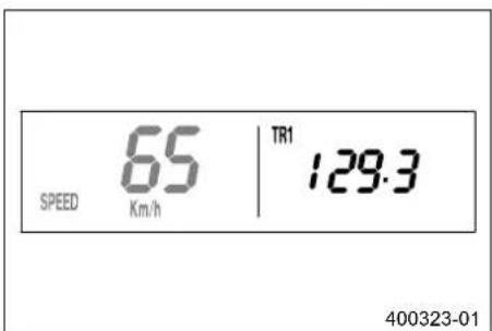 KTM 250 XCW (2014) - Λειτουργία ένδειξης SPEED/TR1 (μερικός χιλιομετρητής 1) - 1