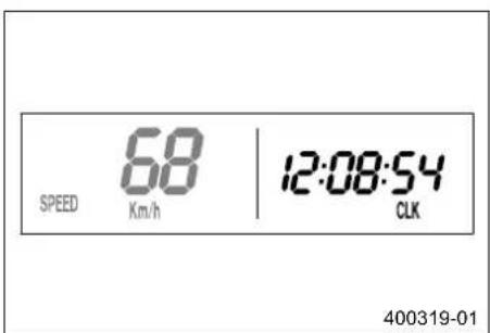 KTM 250 XCW (2014) - Λειτουργία ένδειξης SPEED/CLK (ώρα) - 1