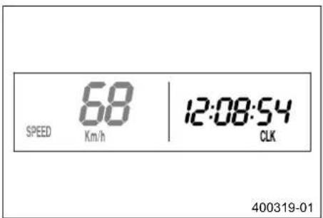 KTM 250 XCW (2014) - Λειτουργία ένδειξης SPEED/CLK (ώρα) - 1