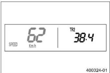 KTM 250 XCW (2014) - Λειτουργία ένδειξης SPEED/TR2 (μερικός χιλιομετρητής 2) - 1