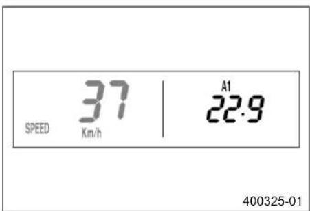 KTM 250 XCW (2014) - Λειτουργία ένδειξης SPEED/A1 (μέση ταχύτητα 1) - 1