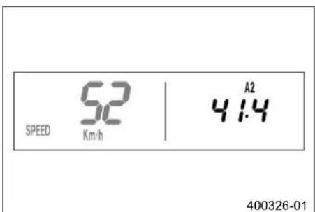 KTM 250 XCW (2014) - Λειτουργία ένδειξης SPEED/A2 (μέση ταχύτητα 2) - 1