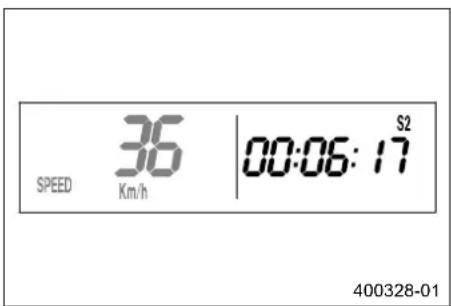 KTM 250 XCW (2014) - Λειτουργία ένδειξης SPEED/S2 (χρονόμετρο 2) - 1