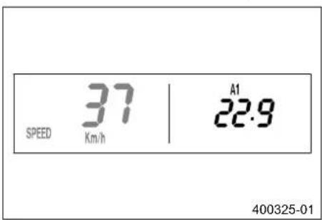 KTM 250 XCW (2014) - Λειτουργία ένδειξης SPEED/A1 (μέση ταχύτητα 1) - 1