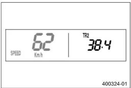 KTM 250 XCW (2014) - Λειτουργία ένδειξης SPEED/TR2 (μερικός χιλιομετρητής 2) - 1