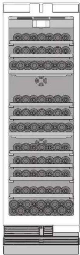 THERMADOR T18IW905SP - Storage example with standard bottles - 2