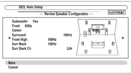 ONKYO HTS9305THX - Utilisz / pour selectionner une option, puis appuyez sur ENTER. - 1