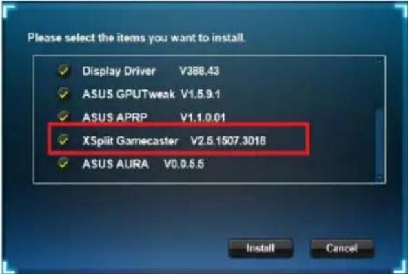 ASUS ROG Strix Radeon RX 570 OC - Instalar o XSplit Gamecaster no Windows® 10 / 8.1 / 8 / 7 (64 bit) - 2