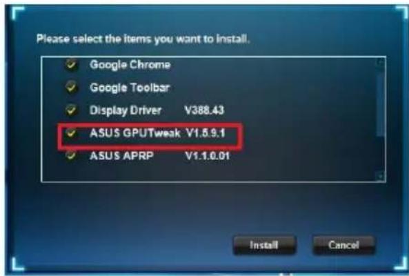 ASUS ROG Strix Radeon RX 570 OC - ASUS GPU Tweak installeren in Windows® 10/8.1/8/7 (64 bit) - 2