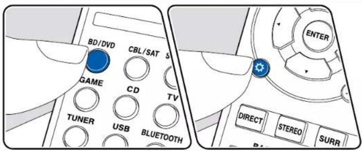 ONKYO TXSR383 - Réglage "Speaker System" (lors de l'utilisation de ZONE speaker ou d'enceinte en hauteur avant) - 1