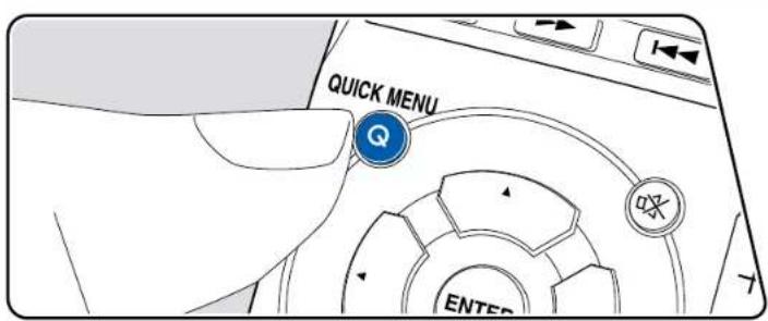 ONKYO TXSR383 - Commandes du menu - 1