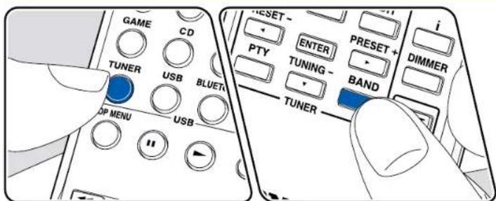 ONKYO TXSR383 - Syntonisation d'une station de radio - 1