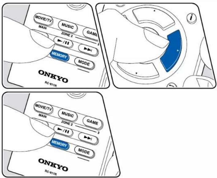 ONKYO TXRZ830 - Prérégler une station de radio - 1
