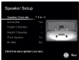 ONKYO TXRZ830 - Speaker Setup - 1