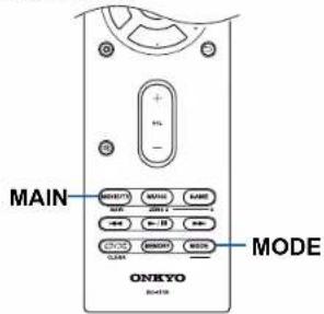 ONKYO TXRZ830 - Changer le mode de la télécommande (ZONE 3) - 4