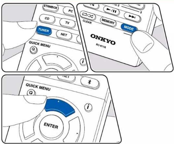 ONKYO TXRZ830 - Syntonisation d'une station de radio - 1