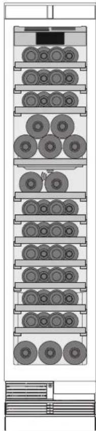 GAGGENAU RW414765 - Storage example for different bottle sizes - 1