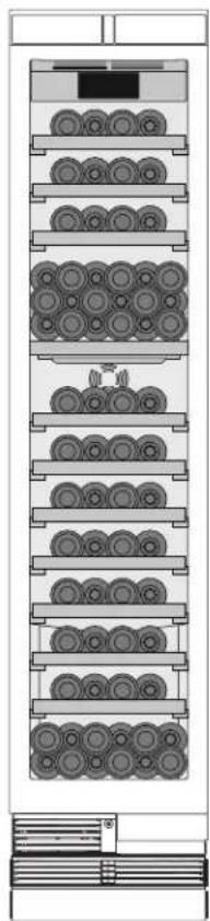 GAGGENAU RW414765 - Storage example with standard bottles - 1