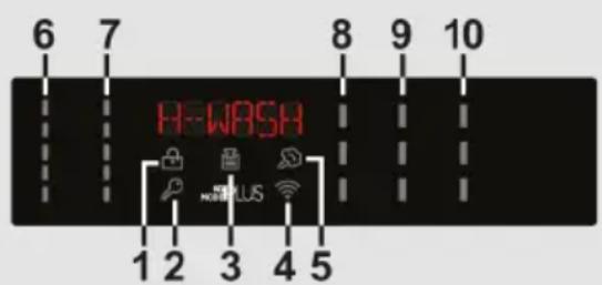 HOOVER HWASH 500 HWP 48AMBCR1S - Anzeigebereich - 1