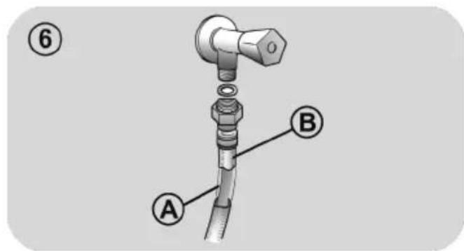 HOOVER HWASH 500 HWP 48AMBCR1S - Conexión a la red de agua - 5