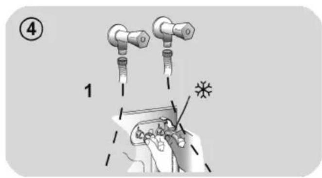 HOOVER HWASH 500 HWP 48AMBCR1S - Conexión a la red de agua - 3