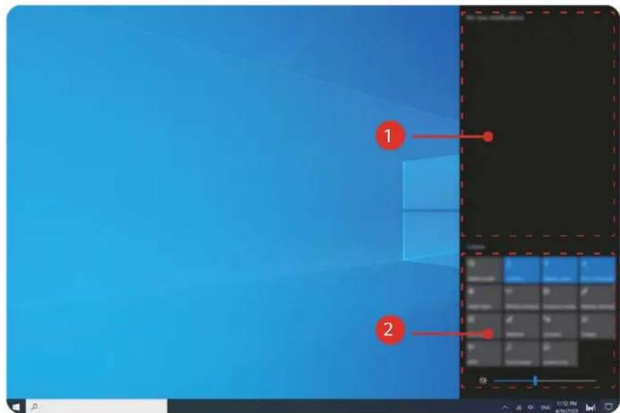HUAWEI MateBook 14 - Centre de notifications - 1