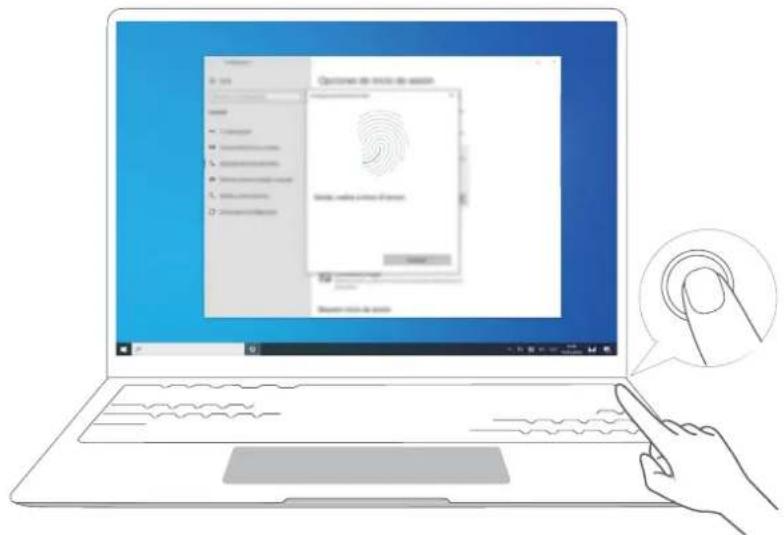 HUAWEI MateBook 14 - Étape 3 : enregistrer une empreinte digitale - 1