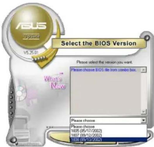 ASUS P5NT WS - Mise à jour du BIOS depuis l'Internet - 5